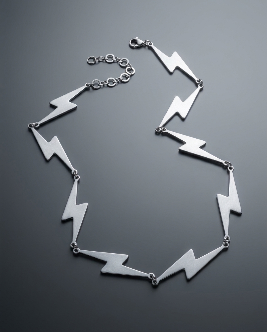 / Bolt / StainlessSteel Lightning Chain