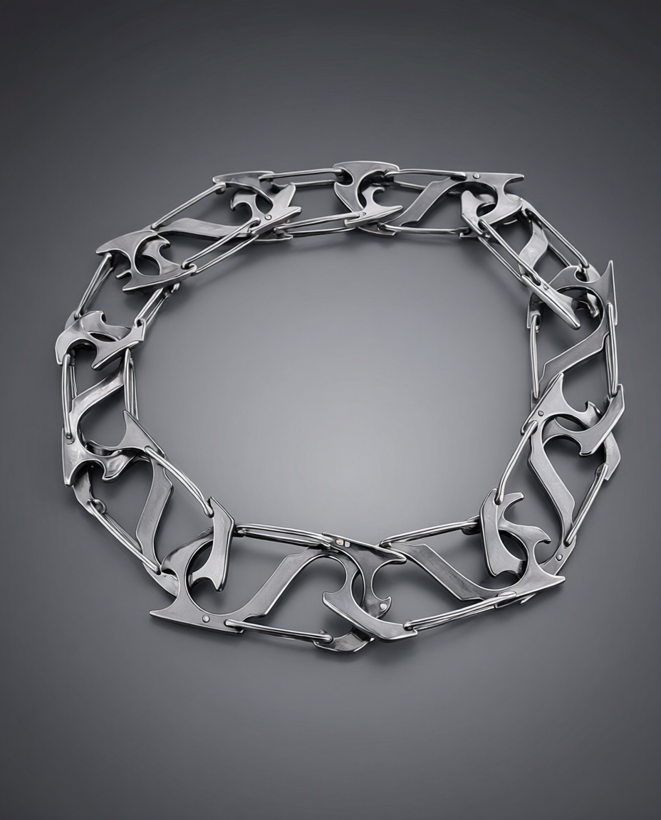 / Crest / Tribal Statement Chain Stainless Steel
