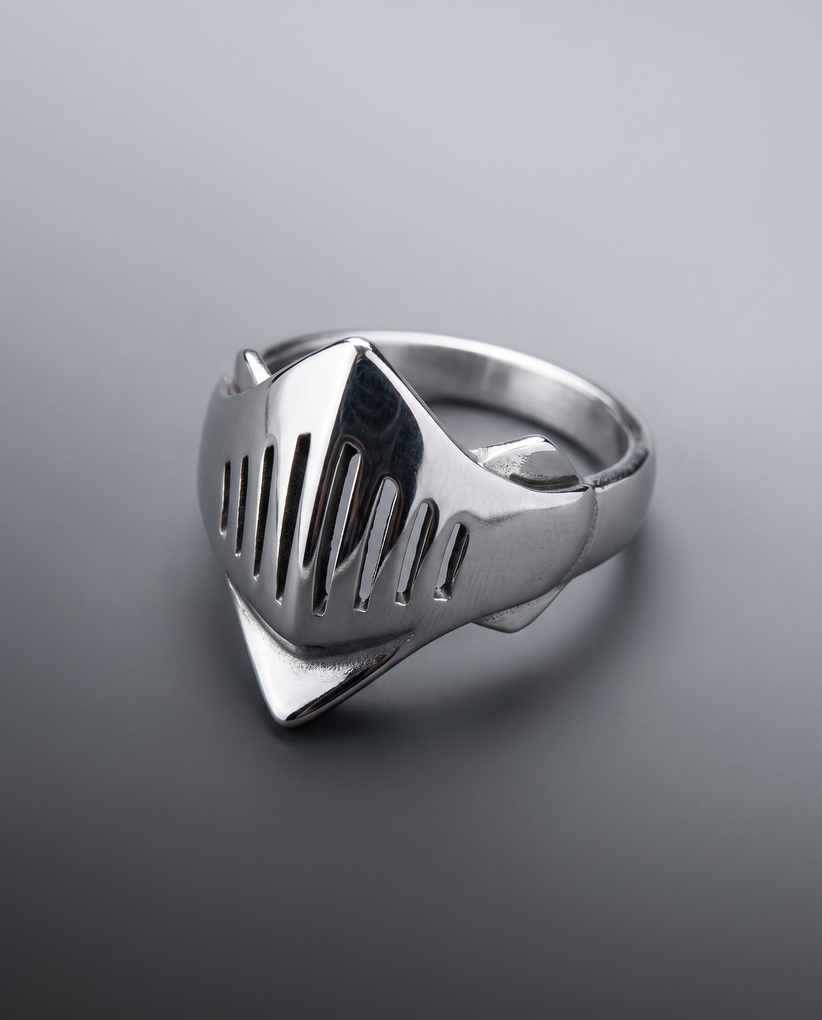 / Knight / Visor Stainless Steel Ring