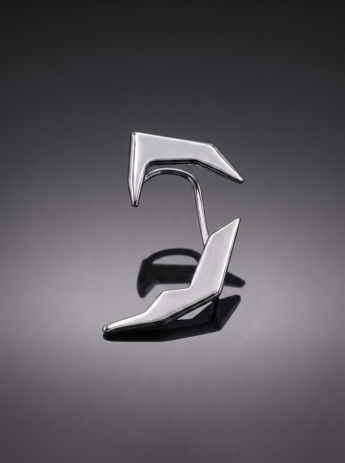 / Shard / Stainless Steel Futuristic Earclip