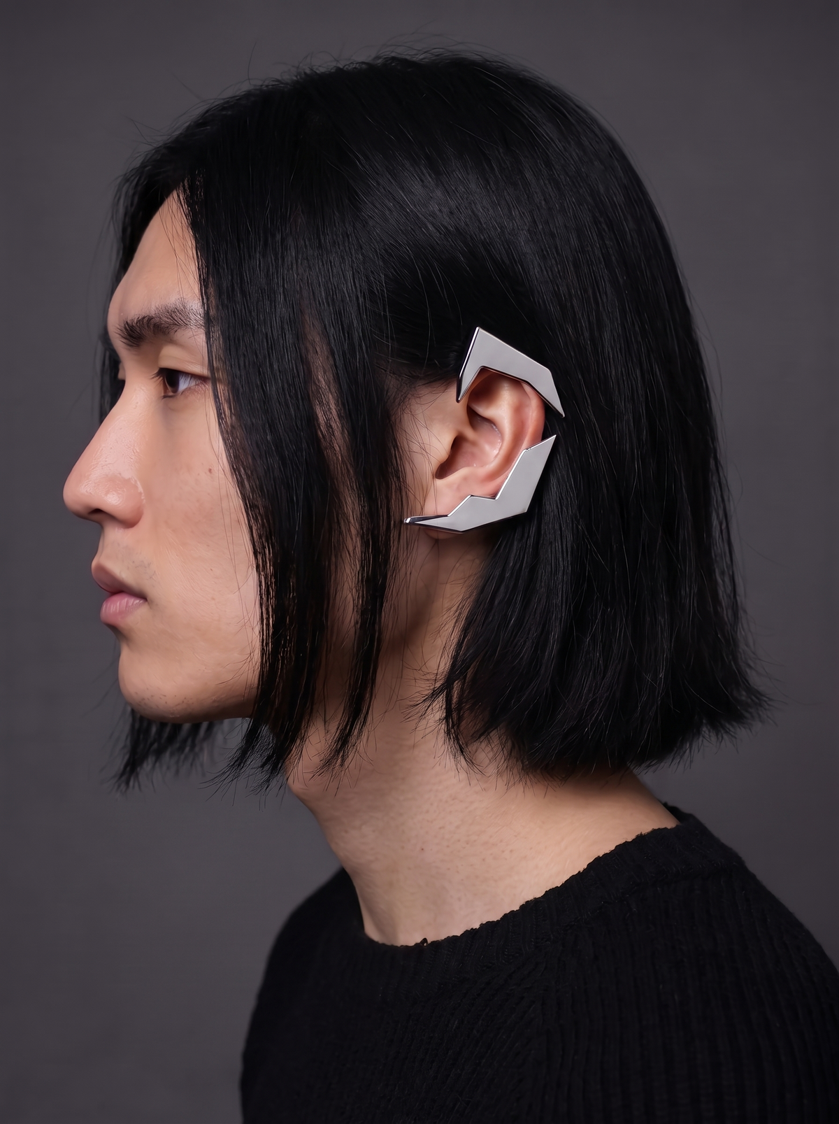 / Shard / Stainless Steel Futuristic Earclip