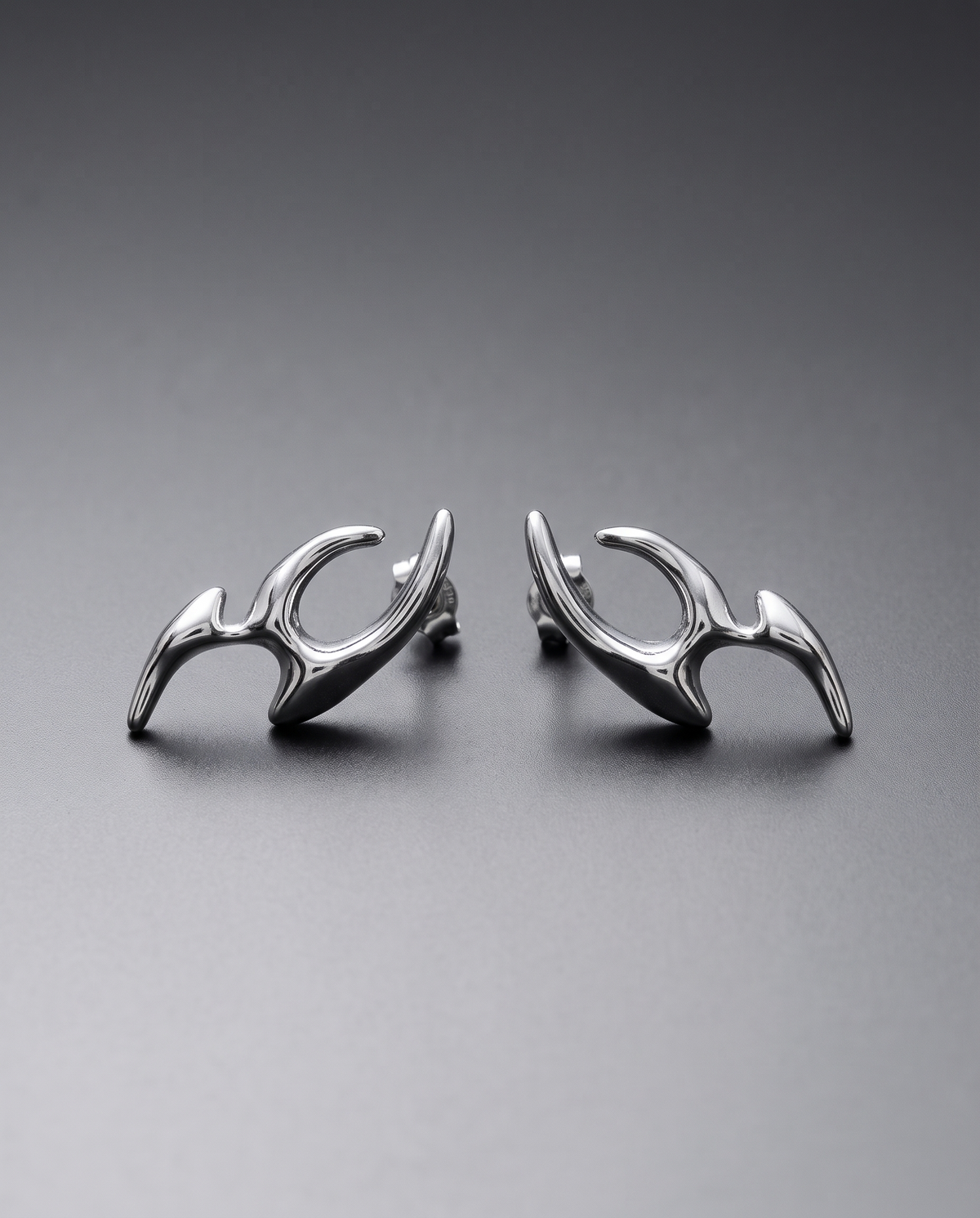 / Wave  / Liquid Stainless Steel Earrings