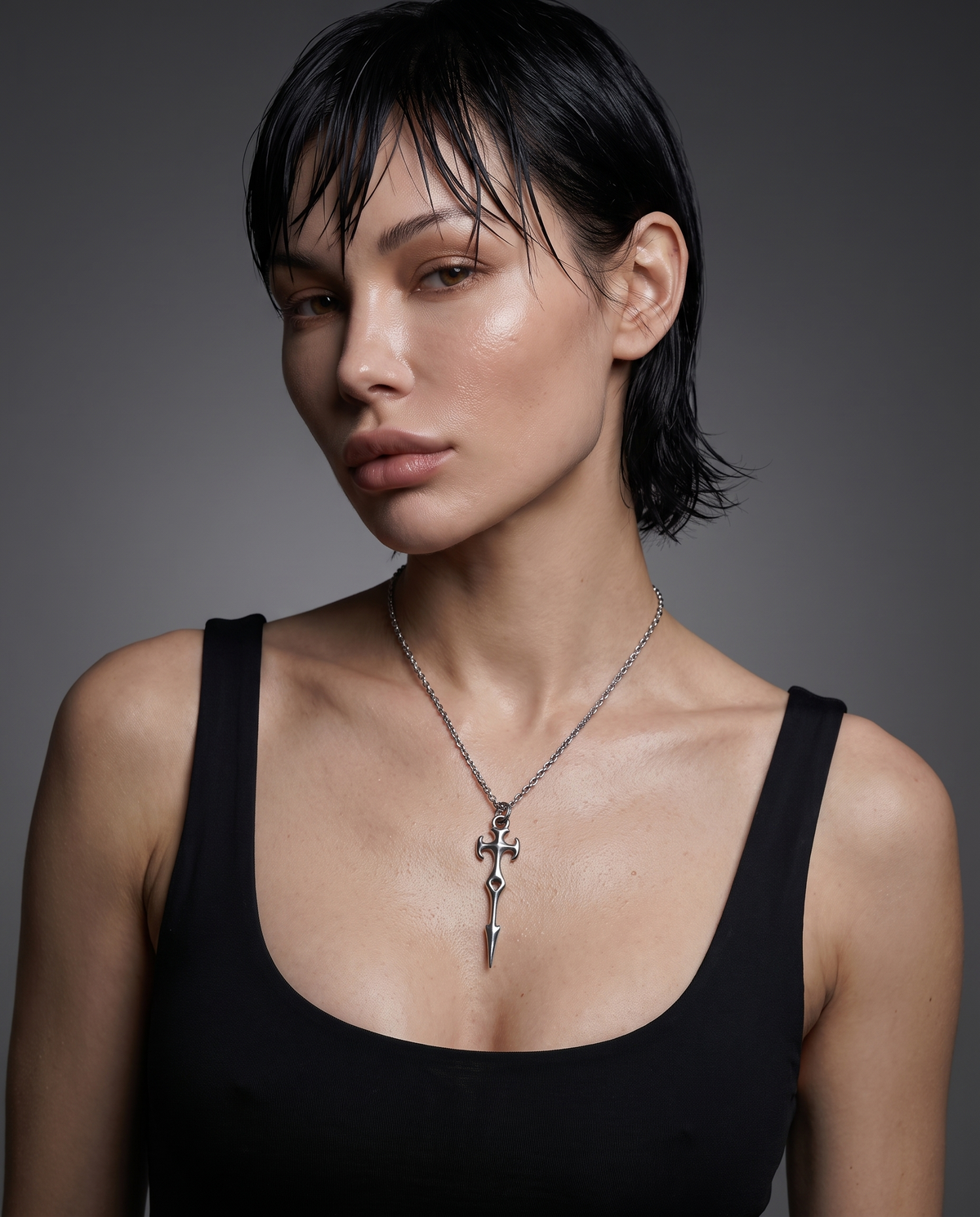 / Dagger / Gothic Stainless Steel Chain
