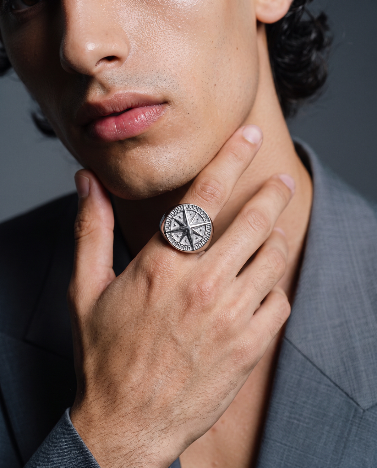 / Compass / Nautical Ring Stainless Steel