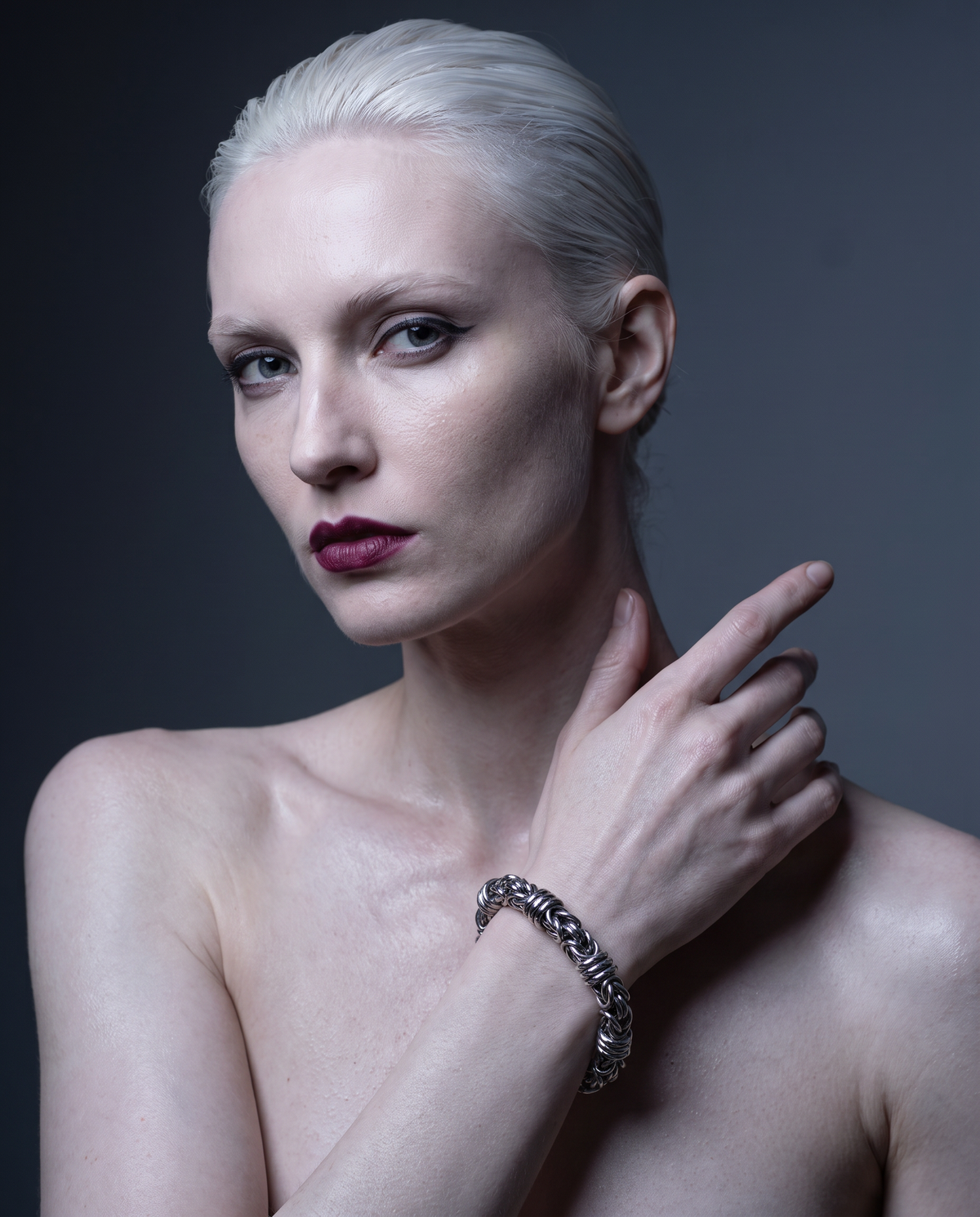 / Byzantine / Woven Chain Bracelet Stainless Steel