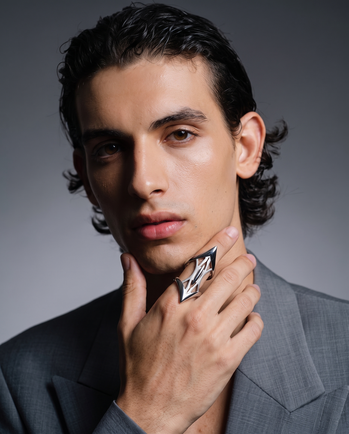 / Thorn / Elongated Gothic Ring Stainless Steel