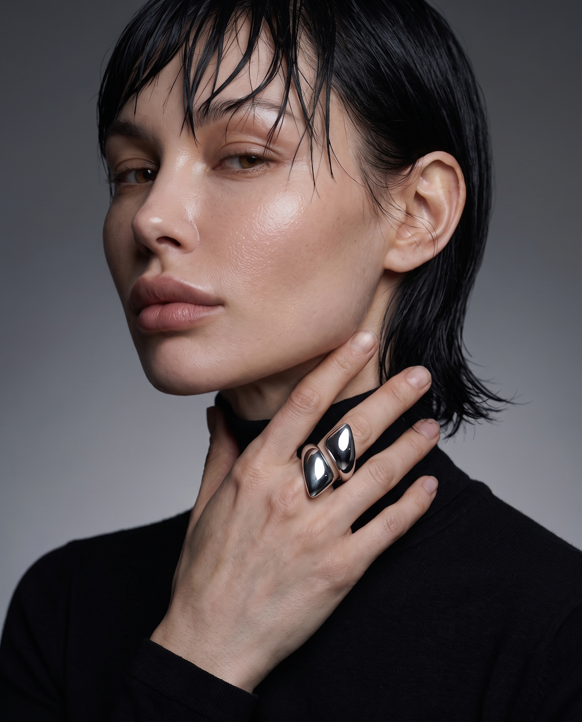 / Chunky / Dome Wrap Ring Stainless Steel